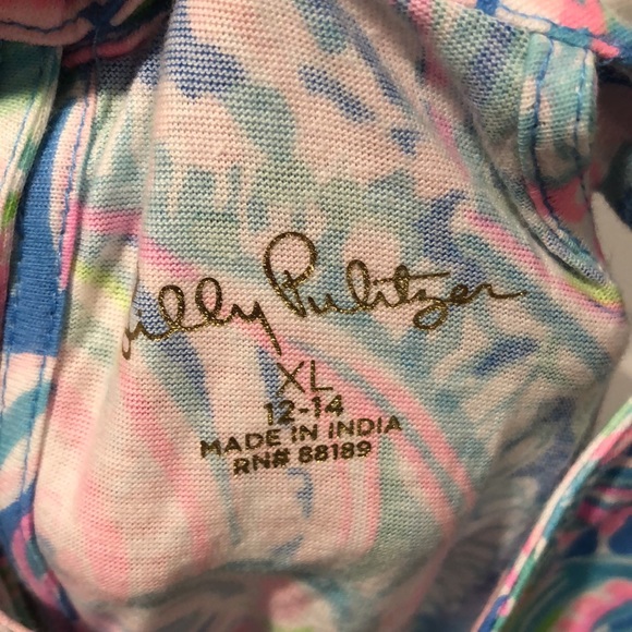 Girls Lilly Pulitzer 12/14 Brienne romper - Picture 3 of 5